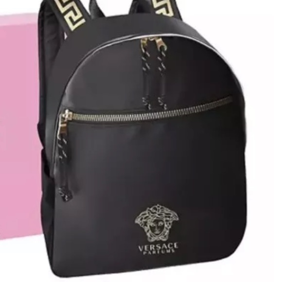 Versace Parfum Backpack And Crossbody Bucket Bag Wristlet, Both NWOT - Picture 2 of 16